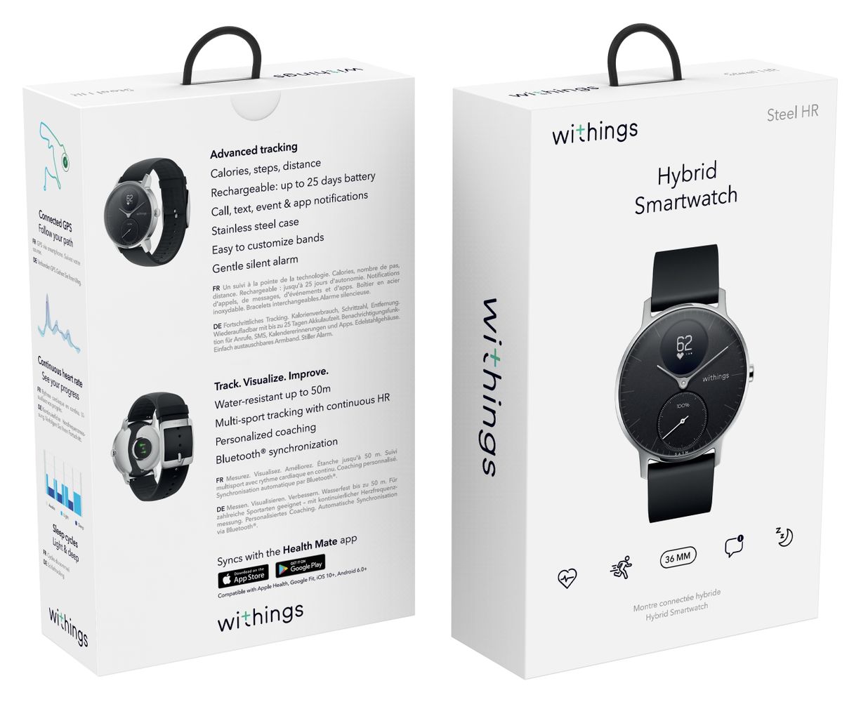 Withings Scanwatch Light Hybrid Smartwatch Mm White Dial Grey