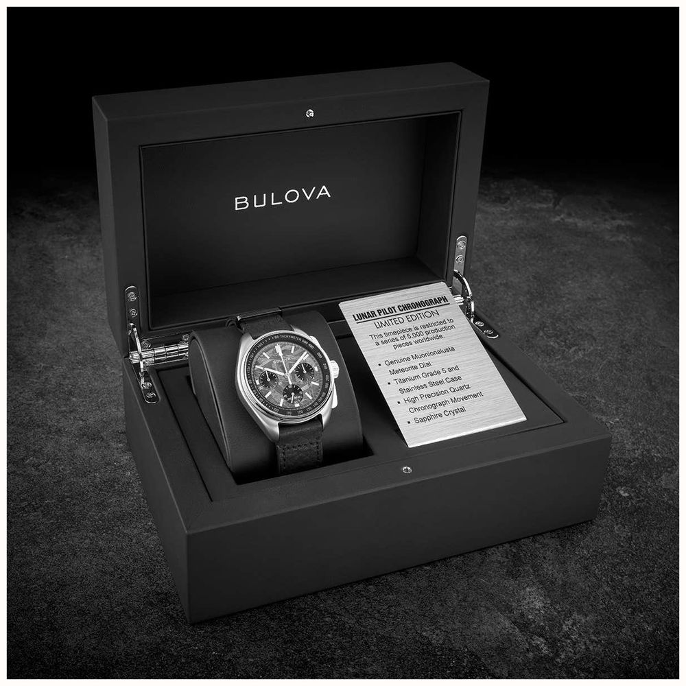 Bulova Lunar Pilot Meteorite Limited Edition 43 5mm Grey Meteorite