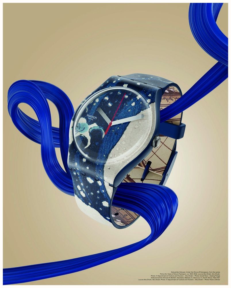 Swatch X Louvre Abu Dhabi The Great Wave By Hokusai Astrolabe