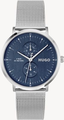 HUGO #STYLE Multi-Function Quartz (40mm) Blue Dial / Stainless Steel Mesh Bracelet 1530457