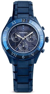 Swarovski Dextera Chrono (39mm) Blue Dial / Blue PVD Metal Bracelet 5715457