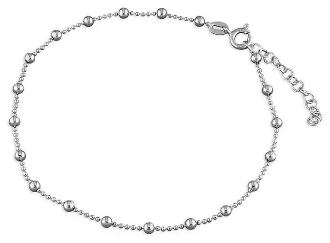 CME Leicester Limited H2226/S 25cm Sterling Silver Bead & Jewellery