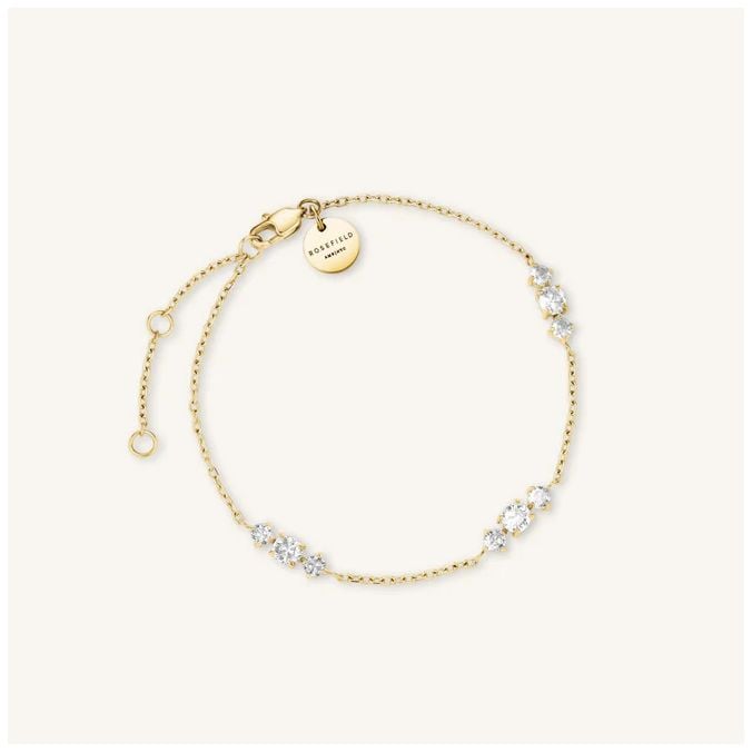 Rosefield Jewellery JBTCG-J1020 Triple Crystal Gold Plated