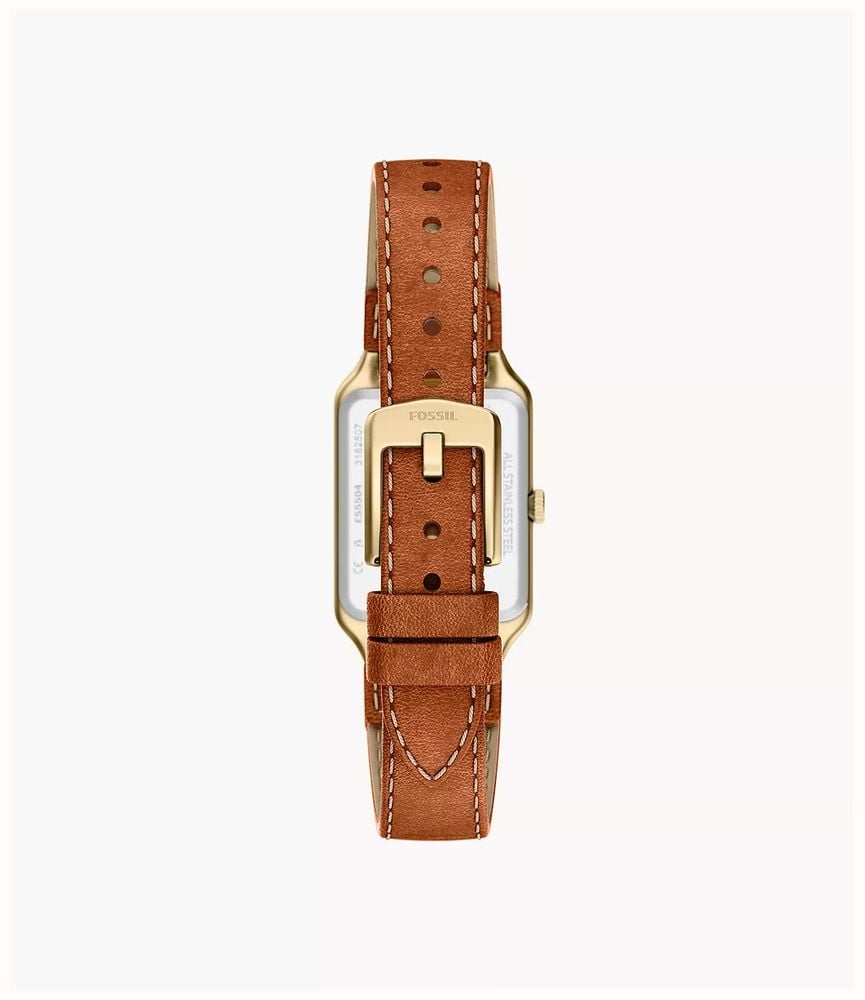 Fossil Raquel 23 mm Three-Hand Date Medium Brown Leather Fossil Watch ES5504 - alternate view 2