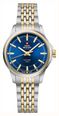 Swiss Military by Chrono Ladies Blue Dial 2-Tone Steel & Gold Bracelet Classic Dress Watch SM34105.05