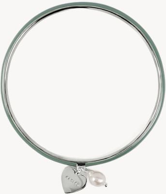 Radley Jewellery Heart Street Sage and Silver Heart & Pearl Bangle RYJ3621S