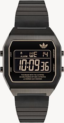 Adidas DIGITAL TWO (36mm) Digital Dial / Black Stainless Steel Bracelet AOST24059
