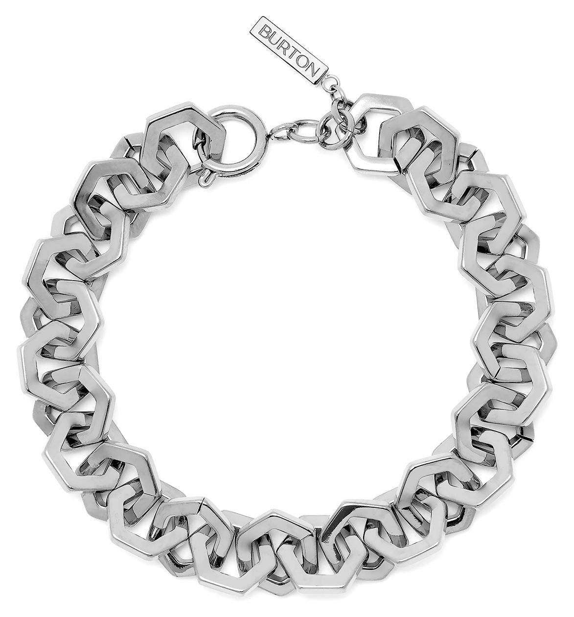 Olivia Burton Silver Signature Honeycomb Link Bracelet