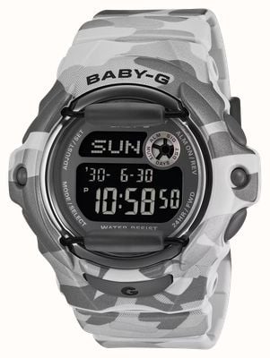Casio G-SHOCK BABY-G Camo Series (42.6mm) Digital Display / Grey Camo Resin Strap BG-169CMB-8ER