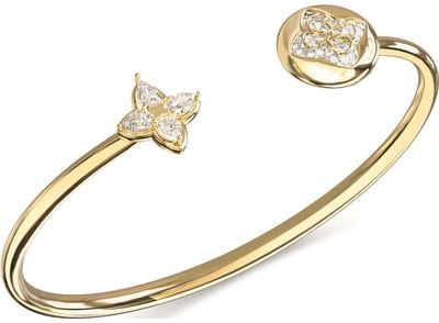 Guess Womens Gold Plated SPINNING BLOOM Bracelet UBB06472YGL