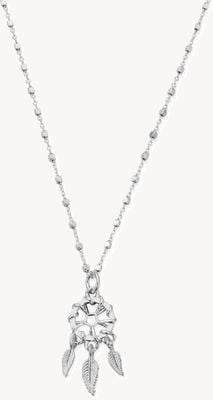 ChloBo Delicate Cube Chain Dream Catcher Necklace Sterling Silver SNDC3290