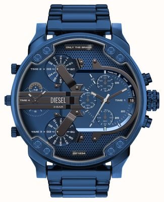 Diesel MR. DADDY 2.0 Multifunction (57mm) Blue Dial / Blue PVD Stainless Steel Bracelet DZ7496