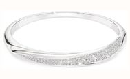 Swarovski Swarovski Classica bangle, Round cut, White, Sterling silver 5764808