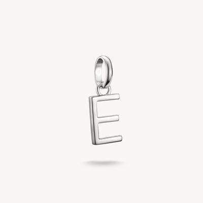 Thomas Sabo Charm Pendant Letter E Connect Silver CC1211-001-21