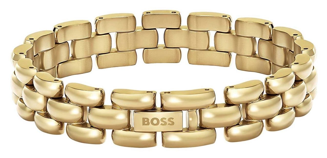BOSS Jewellery 1580897 Gold Tone Violet Polished Bracelet