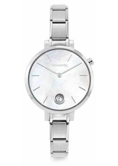 Nomination 076033/008 PARIS Watch With Steel Band ROUND With Jewellery