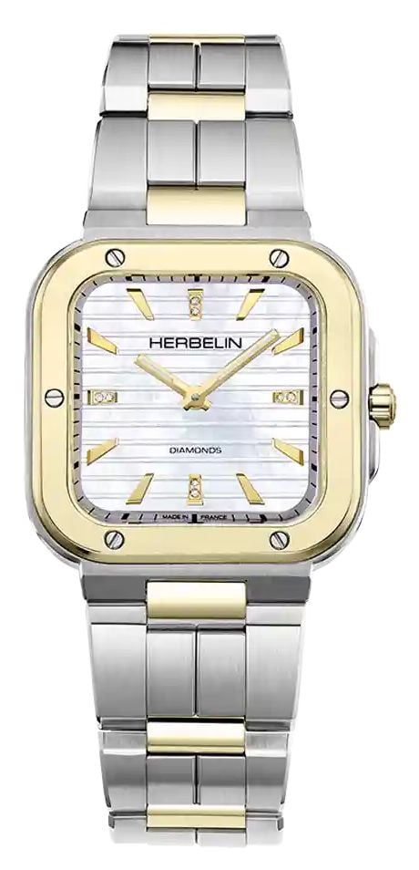 Herbelin 17546BT1N89 Cap Camarat Diamond (30mm) Mother-of- Watch
