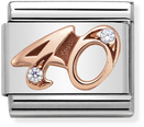 Nomination Classic 40 9ct Rose Gold & Steel Charm 430315/40