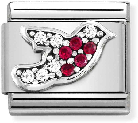 Nomination Classic Robin Oxidised Sterling Silver & Steel Charm 330323/02