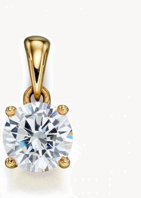 Elements Gold 9k Y/gold April Cz Birthstone Pend Only GP2235