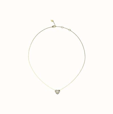 Guess Women's IN MY HEART Gold-Tone Crystal Heart Necklace JUBN04501JWYGT/U