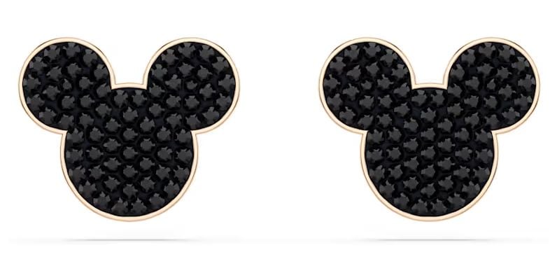 Swarovski 5737560 Mickey & Minnie stud earrings, Black, Rose Jewellery