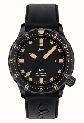 Sinn Men's U1 S E Black Silicone Strap 1010.023 SILICONE STRAP