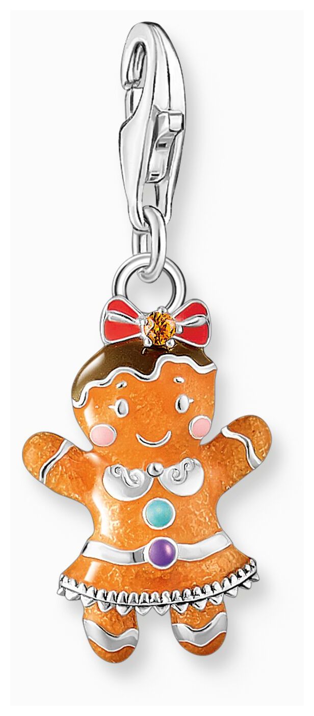 Thomas Sabo 2200-691-7 Gingerbread Girl Enamel Sterling Jewellery