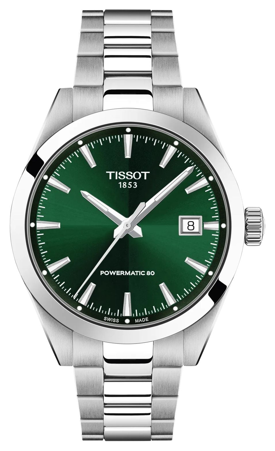 Tissot T1658071109100 Gentleman Powermatic 80 (38mm) Green Watch