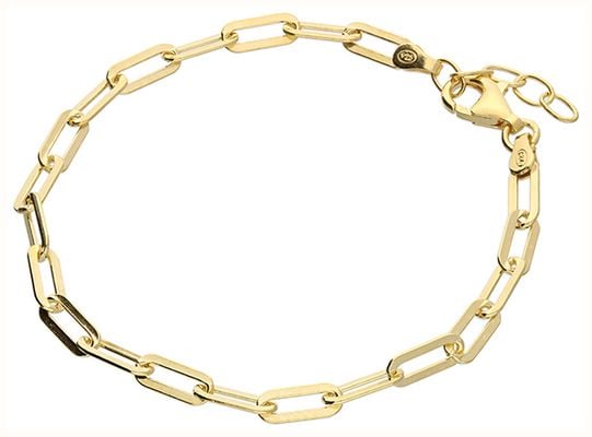 James Moore CME Gold Plated Paperclip Bracelet H3841/Y