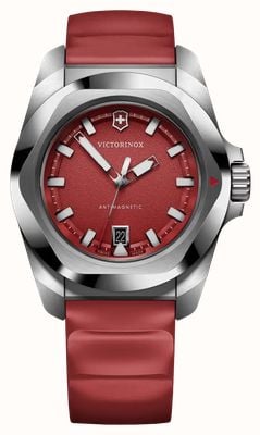 Victorinox I.N.O.X. Quartz (41mm) Red Dial / Red Rubber Strap 242029