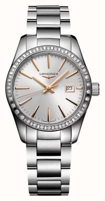 LONGINES Conquest Classic (29.5mm) Silver Sunray Dial / Stainless Steel Bracelet L22860726