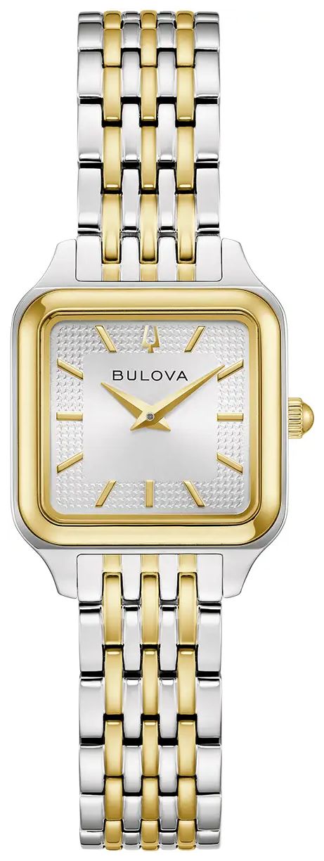 Bulova 98L330 Sutton Quartz (23mm) Silver Sunray Dial / Two- Watch