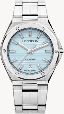 Herbelin Cap Camarat Automatic (40.5mm) Light Blue Dial / Stainless Steel 1645B25