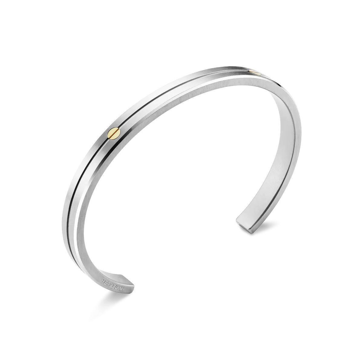 Herbelin JN7ABG2N Newport Bangle - Brushed And Polished Jewellery