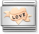 Nomination Classic SYMBOLS Steel with Enamel and Bonded Rose Gold Charm 430202/14