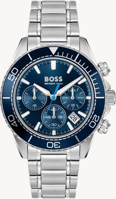 BOSS SEALINER Quartz Chronograph (44mm) Blue Dial / Stainless Steel Bracelet 1514322