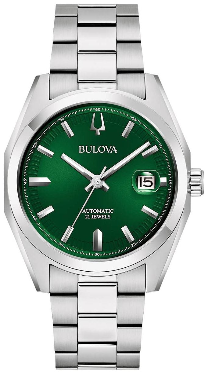 Bulova 96B429 Men’s Surveyor (38mm) Green Dial / Stainless Watch