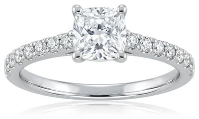 Platinum Radiant Cut 0.52ct Diamond Ring D Vs1 J68153