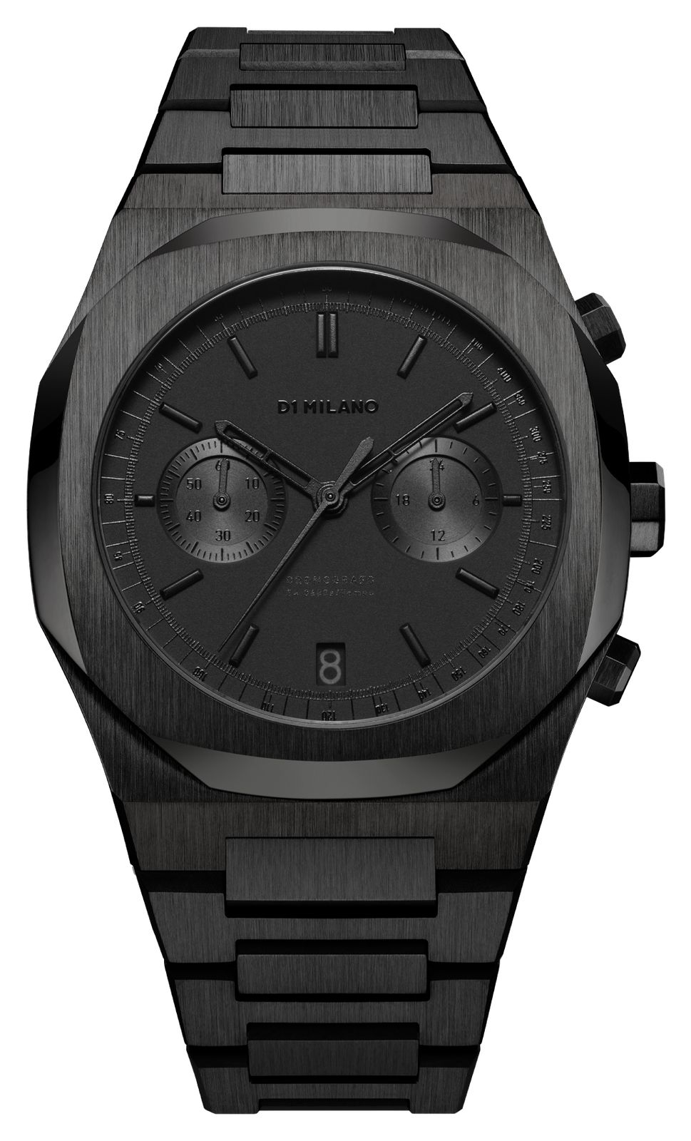 D1 Milano CHBJSH Cronografo Shadow (41.5mm) Matte Black Dial Watch