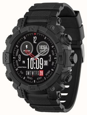 Reflex Active Series 38 Sports Smart Calling Watch (57mm) Black Silicone Strap RA38-2204