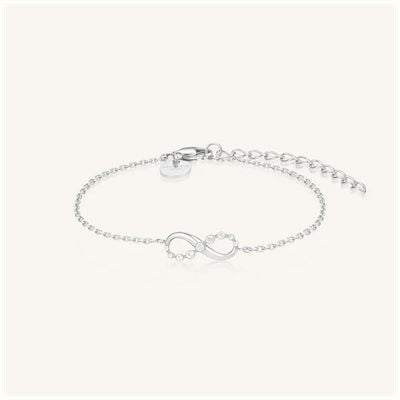 Rosefield Jewellery Infinity Bracelet Silver Stainless Steel JBIBS-J1330
