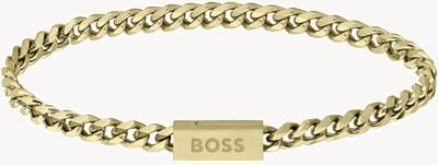 BOSS Jewellery Chain For Him Gold IP Bracelet 1580172M