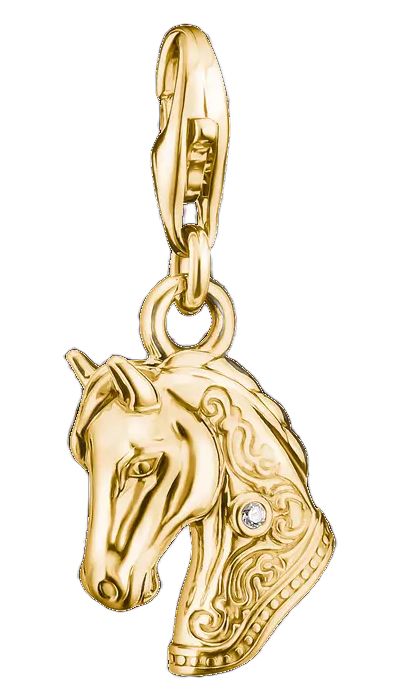 Thomas Sabo 2233-M01-39 Horse Head Charm with white zirconia Jewellery