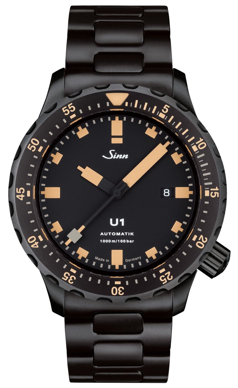 Sinn 1010.023 BRACELET U1 SE Black Bracelet Tegiment Watch
