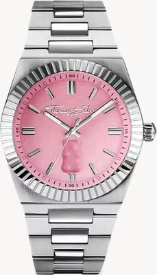 Thomas Sabo x HARIBO Goldbear Quartz (39mm) Pink Dial / Stainless Steel Bracelet WA0443-201-204-39