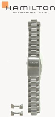 Hamilton Straps Khaki Navy Stainless Steel Bracelet - 22mm (BRACELET ONLY) H695775103