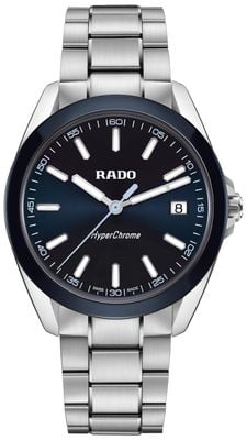 RADO HyperChrome Quartz (41.5mm) Dark-Blue Sunray Dial / Stainless Steel Bracelet R32280203