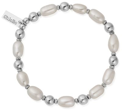 ChloBo Ocean Pearl Bracelet Sterling Silver SBLPFR