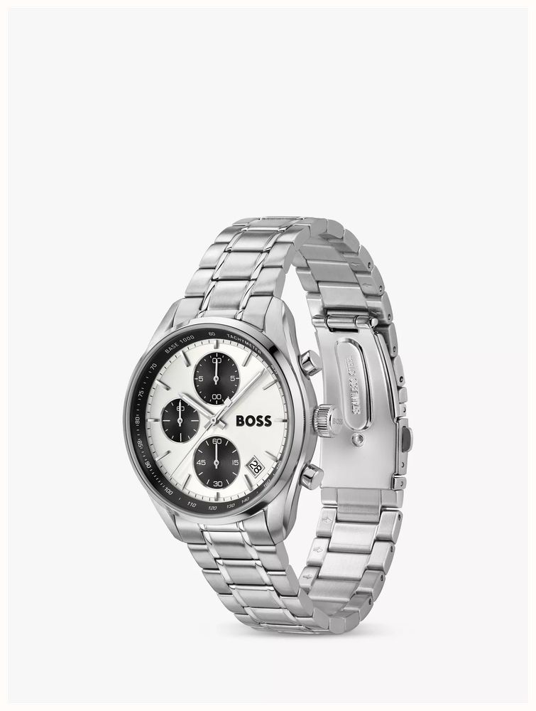 BOSS Men's 38mm Stainless Steel Silver Dial Grand Prix Touring Watch 1514362 - alternate view 3